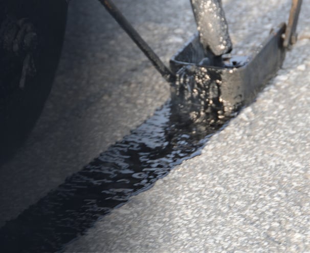 Asphalt crack repair by Chattahoochee Valley Sealcoating