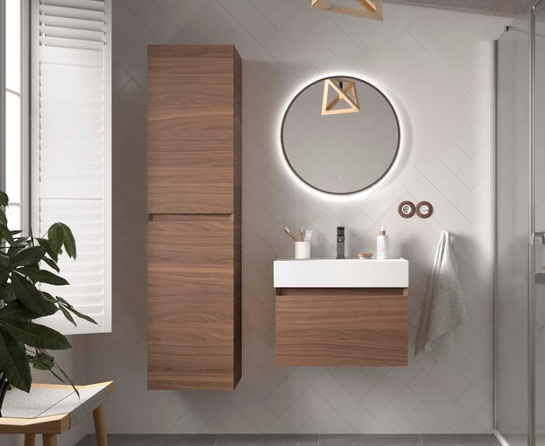 Salgar American Walnut Bathroom Furniture