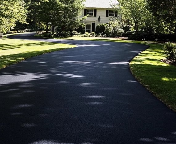 Driveway seal coating job completed in LaGrange, Georgia