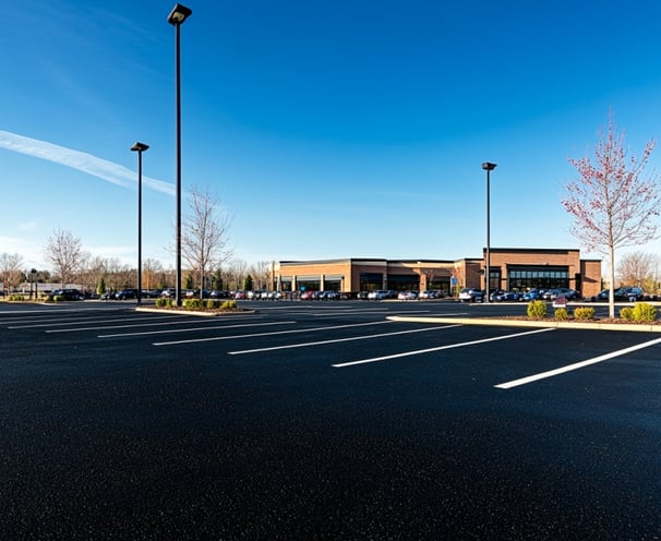 Parking lot sealing and line striping by Chattahoochee Valley Sealcoating