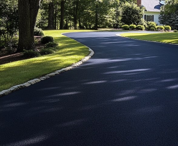 Driveway sealcoating company's work - LaGrange, GA