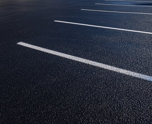 Parking lot line painting in Newnan, Georgia