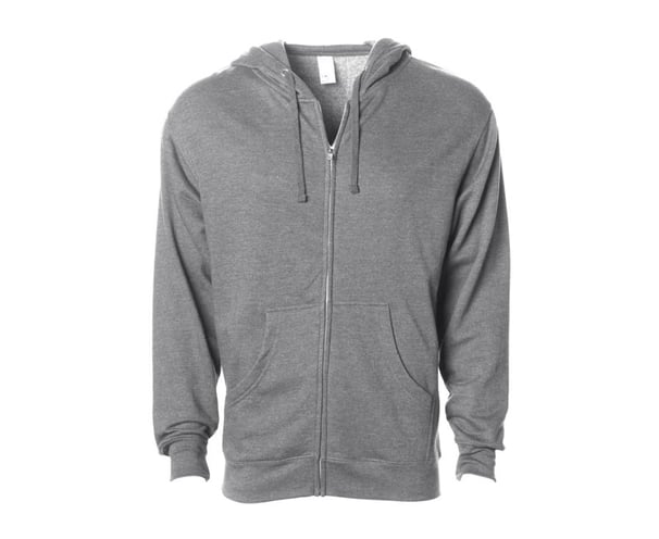 Grey zipper hoodie
