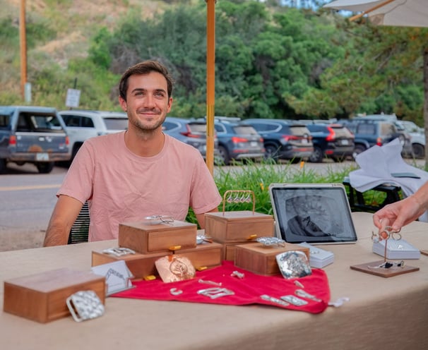 Me (Andrew Hancock) at a market for Hancock Designs