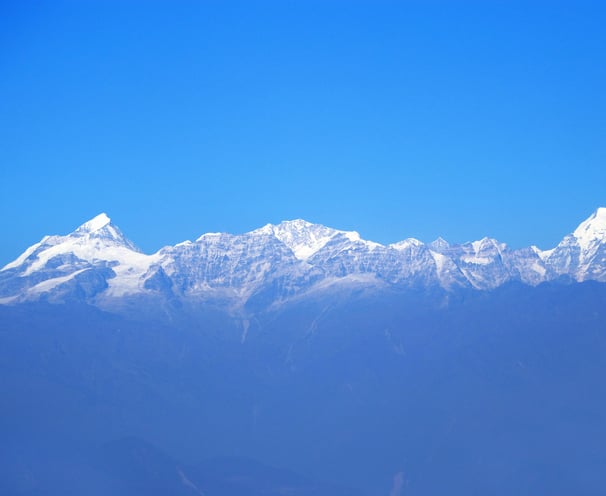mountain range seen from Nagarkot