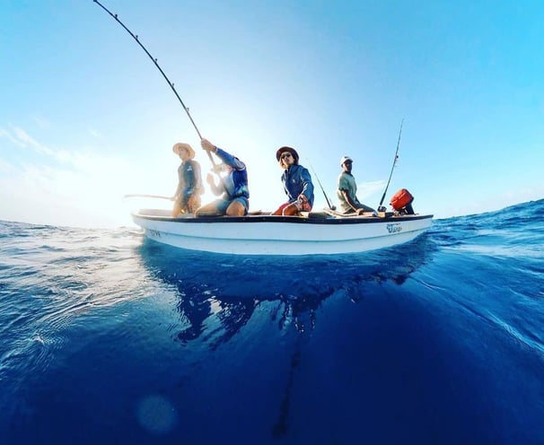 Zanzibar fishing charters - skiff boat