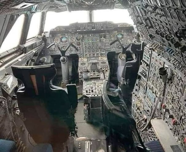 Cabina de mando del Concorde