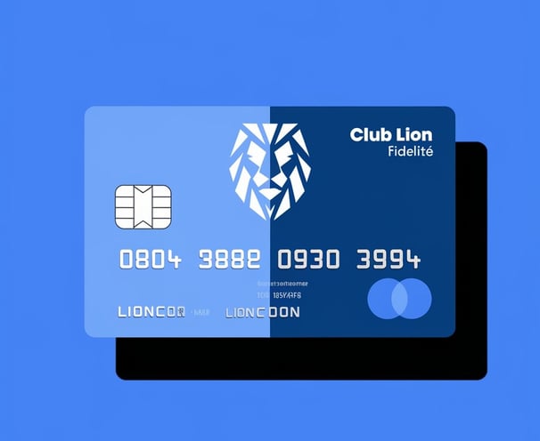 a credit card with a blue credit card