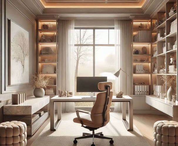 home office pantone 2024 color of the year peach fuzz