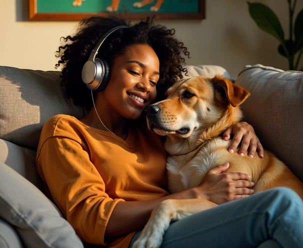 feliz con tu mascota