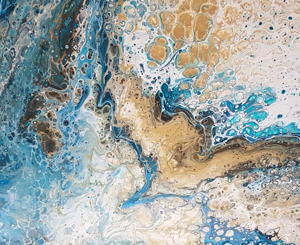 Acrylic pour on canvas.  Dimensions XX xXXcm (XX x XX in)