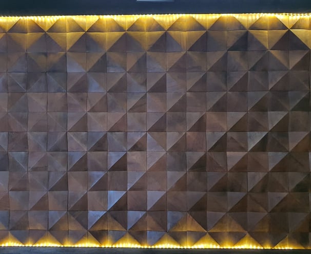 Incorporate Lighting on wood panel