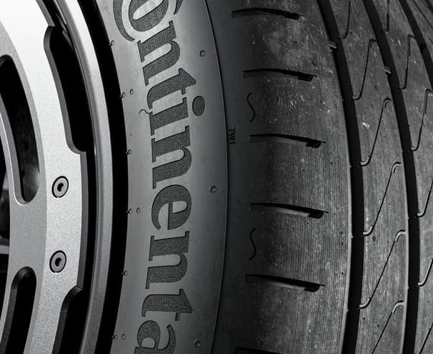 close up of the side wall of continental tyres sold at tyrepublic in lagos
