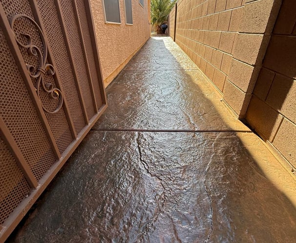 Decorative Concrete On Walkway