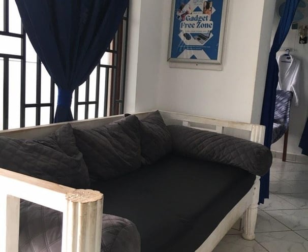 a couch in a room