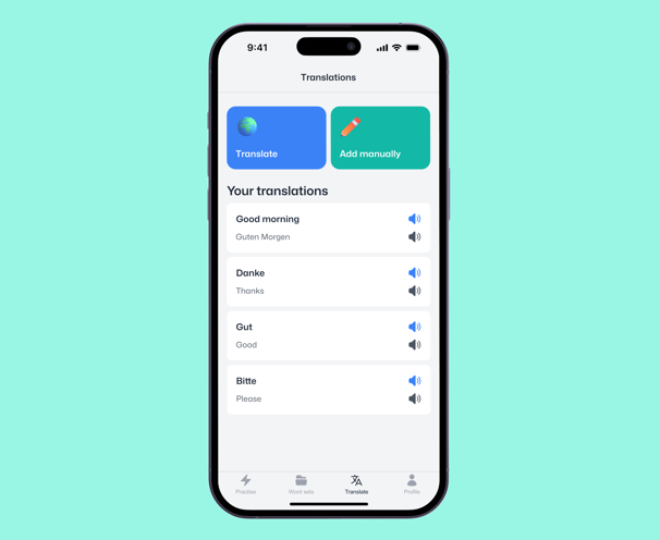 flipi app manual translations screen