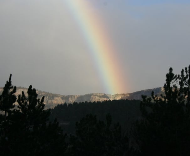 Rainbow over The Cirque du Bout du Monde