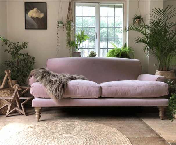 lavender couch