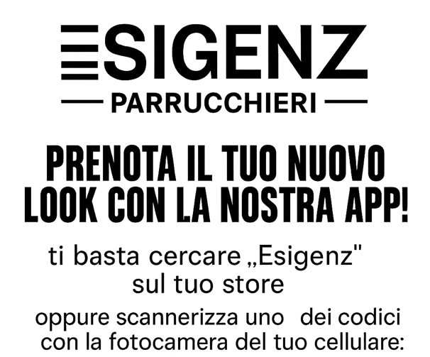 esigenz app per ios e android codice qr