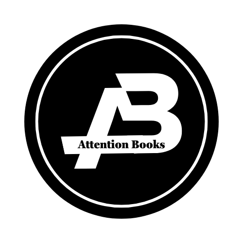 attention books logo black and white