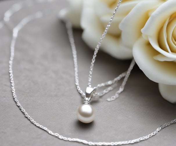 A handcrafted necklace with intricate beadwork and metal detailing lies on a textured stone surface. Surrounding the necklace are delicate yellow and pink flowers with long green stems and leaves. The overall appearance is both rustic and elegant, blending natural elements with artisan jewelry.