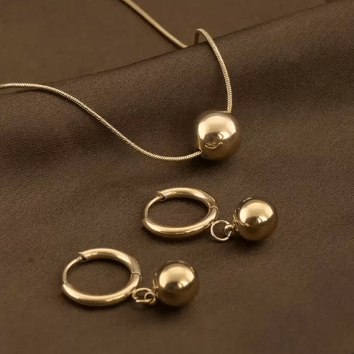 BALL NECKLACE & EARRINGS COMBO