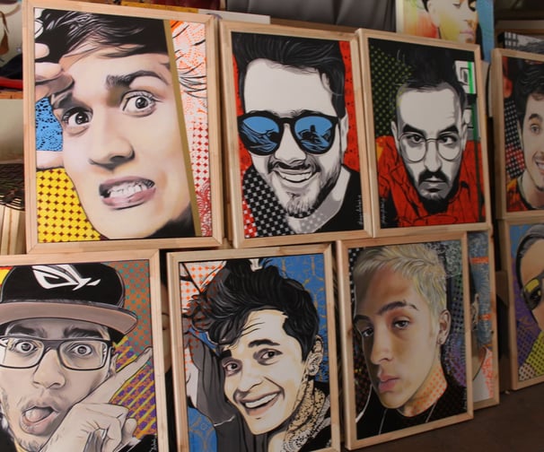 artes plasticas, exposição-juntos-pintando, sergio astral-metro-de-sao-paulo, exposição