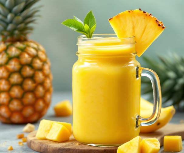 Sunny Tropical Yellow Smoothie