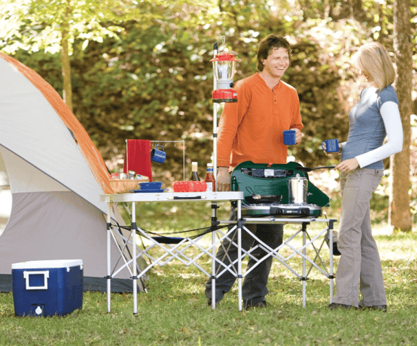 Coleman Pack-Away Folding Camp Kitchen, convenient camping gear providing an easy setup cooking