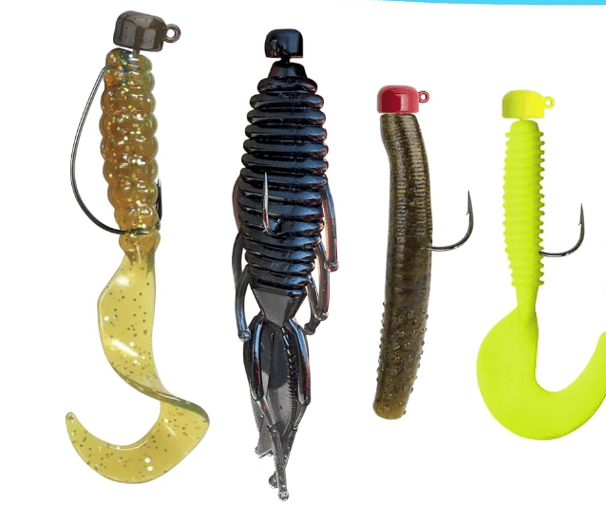  Reaction Tackle Tungsten Mushroom Head Ned Rig Shroom Jig Heads for Finesse Fishing, Weedless Jig Head for Bass Fishing with