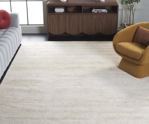tan and white marble rug