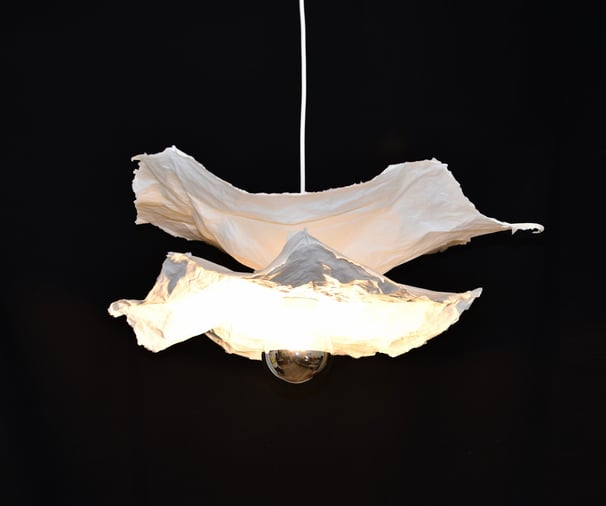 fleur suspension papier luminaire sète