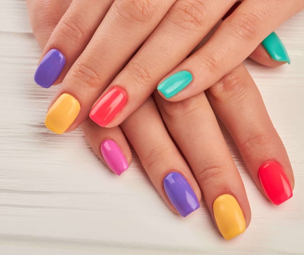 colorful nails