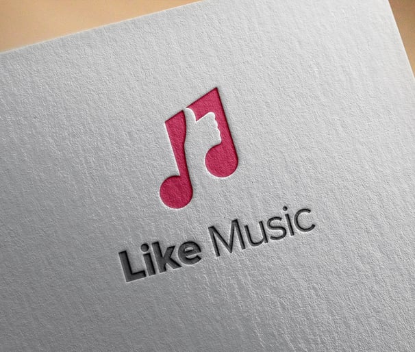 Like Music Logo Design by Brandsthan