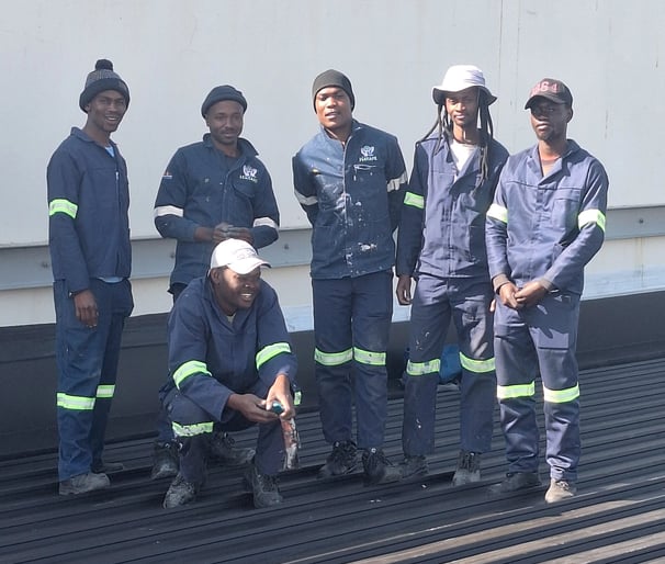 Environmental Pro Construction Team, Bloemfontein roof project