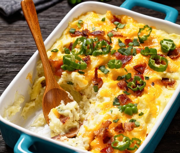 Cheesy Bacon Mashed Potatoes