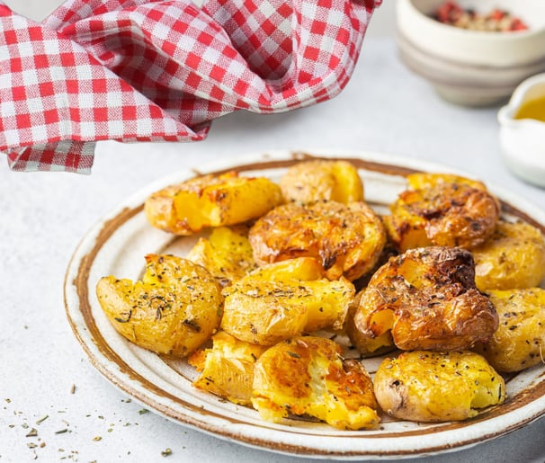Parmesan Smashed Potatoes