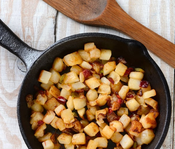 potatoes in a skillet