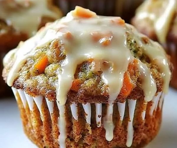 Carrot Cake Zucchini Muffin