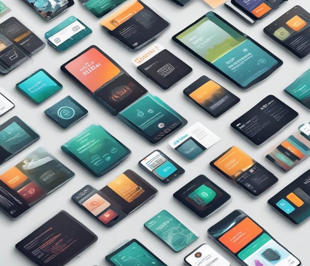 a bunch of different types of mobile phones