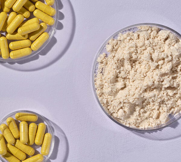 Ingredients in GLP-1 supplements including berberine, probiotics, and green tea extract