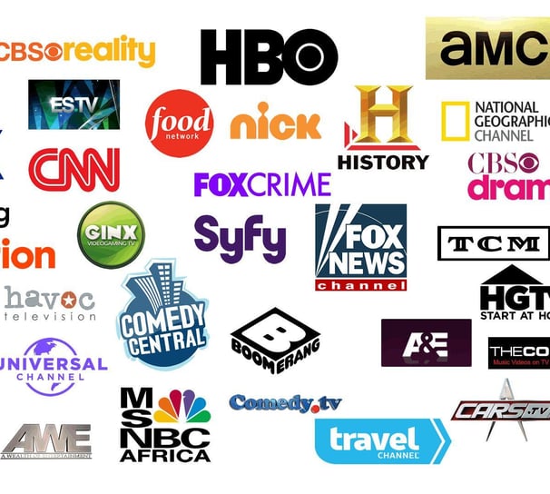 a variety of television channels and tv channels