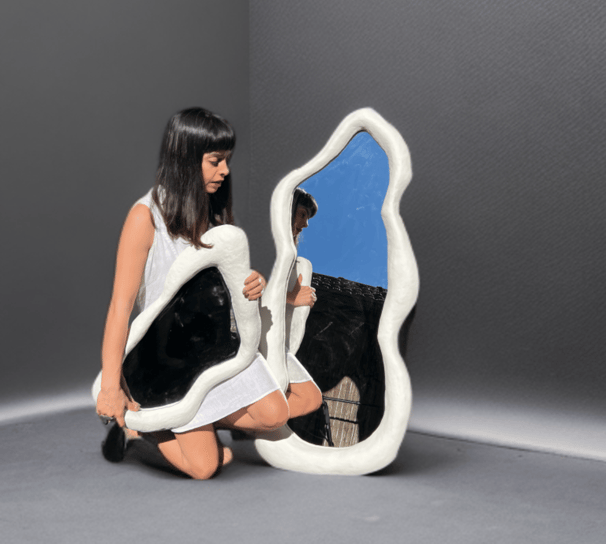 Wabi Sabi Paper Mache Interior Desin Mirrors