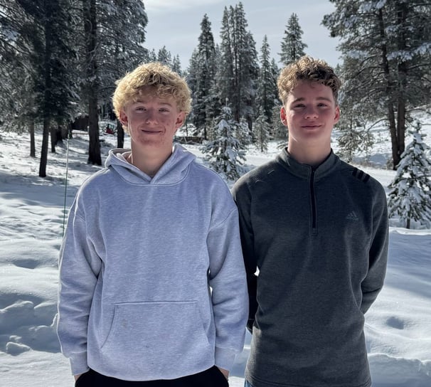 Henry and Jake - founders of Teens who tech student led volunteer organization