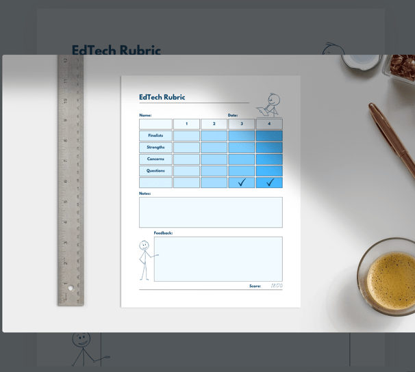 edtech grading rubric