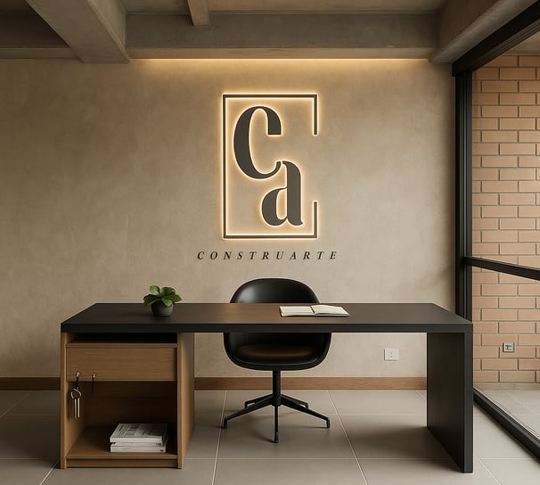 diseño de interiores, oficina en contruarte.