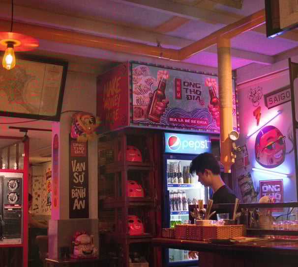 Commercial Refrigerator In a Restaurant