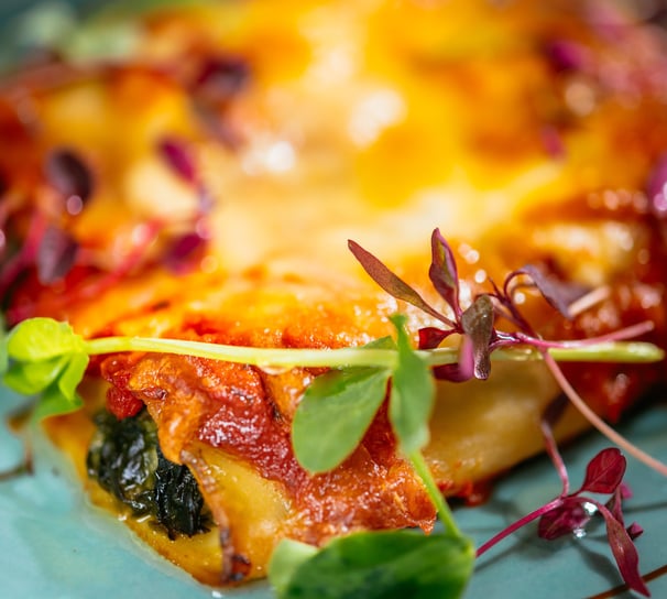 Spinach & ricotta cannelloni