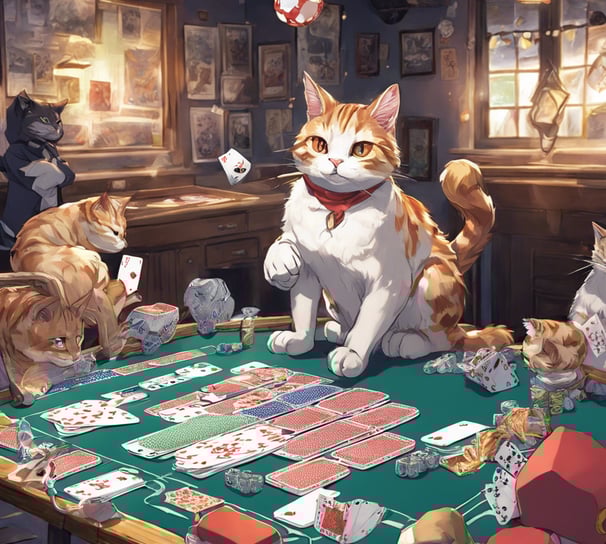 person holding fan of playing cards