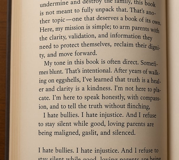 'f them kids' by vivian king's book opened to show picture of page of book